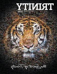 《澳门金沙赌城线上游戏》杂志2018年春季封面展示了一张由数千张图片拼贴而成的老虎头像