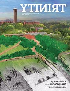 2017年夏季《澳门金沙线上赌博官网》杂志封面展示了校园总体规划的渲染图，融合了20世纪60年代的原始铅笔素描
